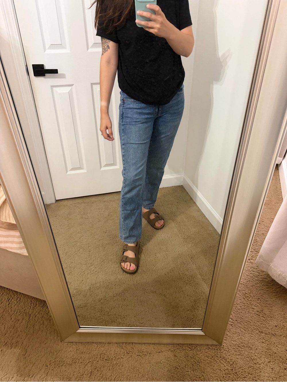 Aeropostale Classic MidRise Straight Leg Jeans in Light Blue